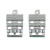 V-Twin Grate Passenger Footpeg Set Chrome - 27-1292