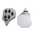 V-Twin Factory Sample Chrome Mini Footboard Set with Diamond Design - 27-2411