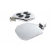 V-Twin Factory Sample Chrome Mini Footboard Set with Diamond Design - 27-2411
