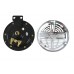 V-Twin 12 Volt Spring Horn with Chrome Face - 33-1828
