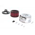 V-Twin 4-1/2" Louvered Air Cleaner Chrome - 34-0025