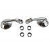 Wyatt Gatling Round Mirror Set Chrome - 34-2145