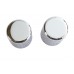 V-Twin 48220-10 Large Magnetic Docking Points Cover Set Chrome - 37-1154