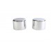 V-Twin 48218-10 Short Magnetic Docking Points Cover Set Chrome - 37-1158