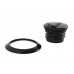 V-Twin 61100210 Pop Up Style Vented Gas Cap Black - 38-1875