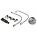 V-Twin Panhead Rocker Box Oil Line and Gauge Kit - 40-0759