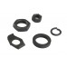 V-Twin Parkerized Rear Axle Nut and Lock Kit - 44-1046