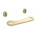 V-Twin 46062-88 Spring Fork Bridge Top Plate Rod Support Brass - 49-1170