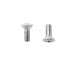 V-Twin 33822-36 Phillips Head Chrome Screw Set - 73-0252