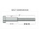 V-Twin 2" Hex Starter Bolt - 73-0371