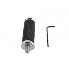V-Twin 2.5 Long Shifter Footpeg with Chrome End Caps - 21-0758