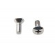 V-Twin 33822-36 Phillips Head Chrome Screw Set - 73-0252