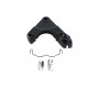 V-Twin 44207-87 Softail Rear Caliper Bracket Black - 23-1317