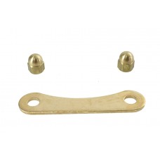 V-Twin 46062-88 Spring Fork Bridge Top Plate Rod Support Brass - 49-1170