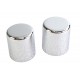 V-Twin 48220-10 Large Magnetic Docking Points Cover Set Chrome - 37-1154