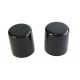 V-Twin 48223-10 Large Magnetic Docking Points Cover Set Gloss Black - 37-1155