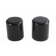 V-Twin 48225-10 Small Magnetic Docking Points Cover Set Gloss Black - 37-1157