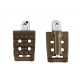 V-Twin 50500993 Grate Passenger Footpeg Set Bronze - 27-1288
