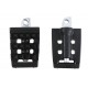 V-Twin 50501558 Grate Style Passenger Footpeg Set Black - 27-1285