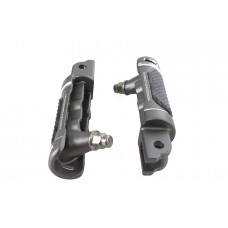V-Twin 50502253 M8 NYC Style Driver Footpeg Set Graphite - 27-0234