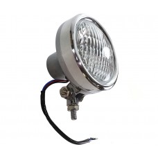 V-Twin Aluminum Retro Headlamp Polished - 33-1837