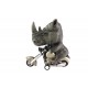 V-Twin Big Head Rhino Animal Rider Toy - 68-0063
