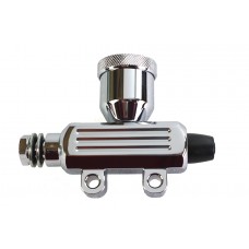 V-Twin Billet Rear Master Cylinder Chrome - 23-1660