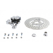 V-Twin Chrome Rear 4 Piston Caliper and 11-1/2" Disc Kit - 23-0281
