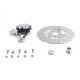 V-Twin Chrome Rear 4 Piston Caliper and 11-1/2" Disc Kit - 23-0281