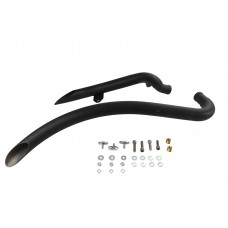 V-Twin Factory Sample Curved Radius Exhaust Header Set Black - 30-0719