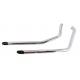 V-Twin Factory Sample Exhaust Drag Pipe Set with Short Black Slash Tips - 30-0709