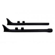 V-Twin Factory Sample M8 33" Straight Fishtail Exhaust Extension   Set Black - 30-0706