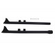 V-Twin Factory Sample M8 36" Straight Fishtail Exhaust Extension   Set Black - 30-0716