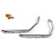 V-Twin Factory Sample Wyatt Gatling Exhaust Drag Pipe Set Slash Cut - 30-0718