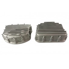 V-Twin Finned Panhead Valve Cover Set - 11-2575