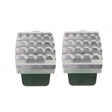 V-Twin Grate Driver Footpeg Set Chrome - 27-1296