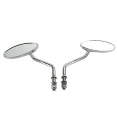 Wyatt Gatling Oval Mirror Set Chrome - 34-2146