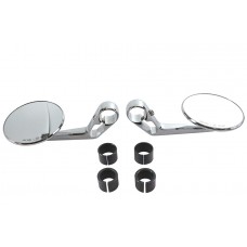 Wyatt Gatling Round Mirror Set Chrome - 34-2145