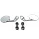 Wyatt Gatling Round Mirror Set Chrome - 34-2145