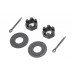 Rear Axle Nut and Lock Kit Parkerized 2366-6