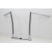 14" Chrome ChiZeled Z-Bar Handlebar with Indents 25-0180