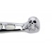Chrome Contour Drilled Hand Lever Set with Skull Ends 26-0118