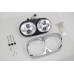 Chrome Dual LED Headlamp Unit 33-1100