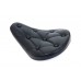 Black Vinyl Solo Seat with Buttons 47-0064