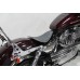 Black Real Leather Bobber Solo Seat 47-0321