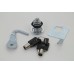 Chrome Saddlebag Lock and Key Kit 49-1006