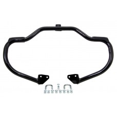 Black Front Engine Bar with Footpeg Pads 51-0872