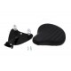 Black Leather Solo Seat with Mount Kit 47-0812