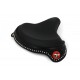 Black Leather Solo Seat with Skirt 47-0946