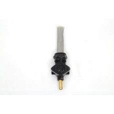 Black Petcock with Straight Outlet and Nut 35-0186